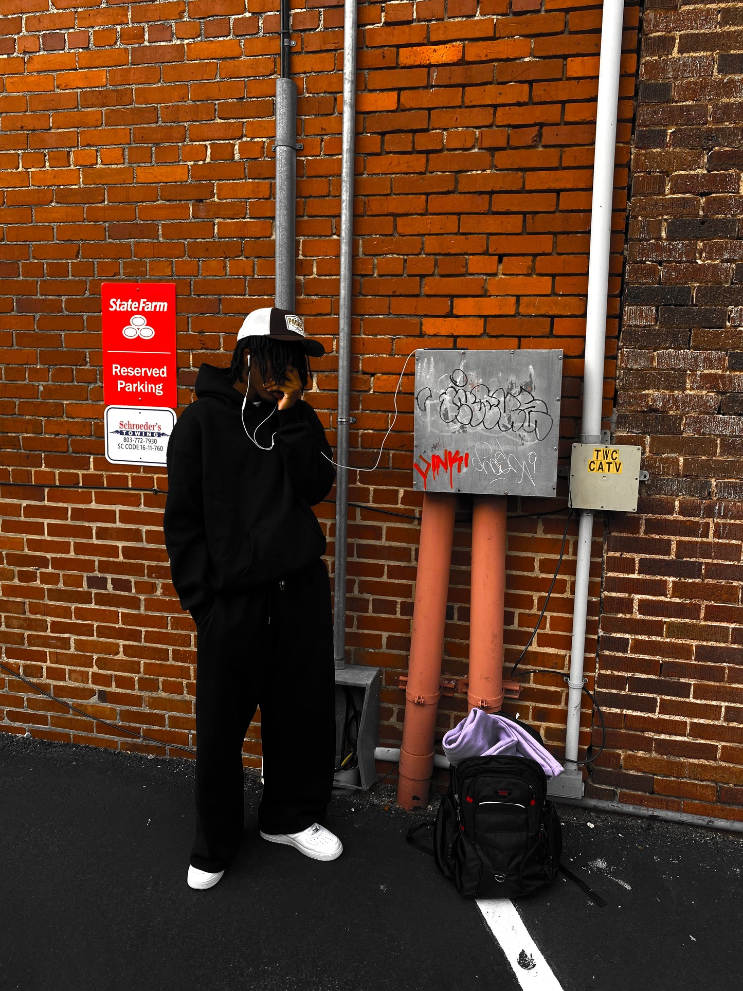 Blackout Sweatsuit Hoodie